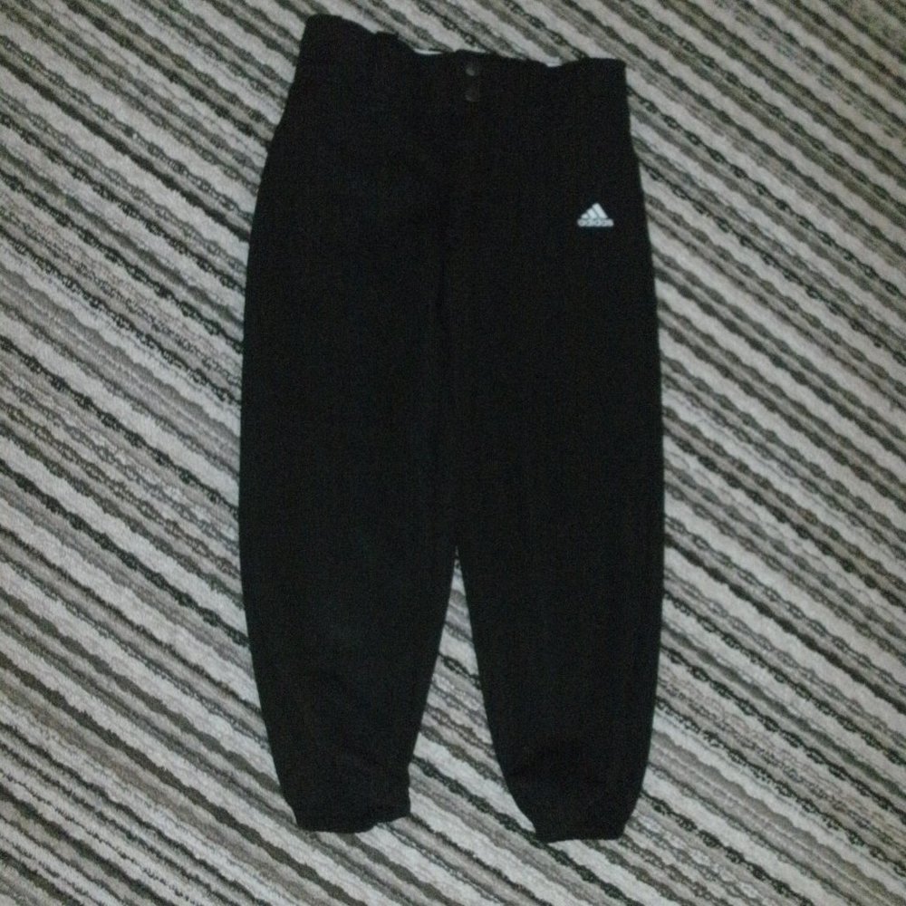 Adidas Climalite Black Baseball Pants 100% polyester Boy Size Small